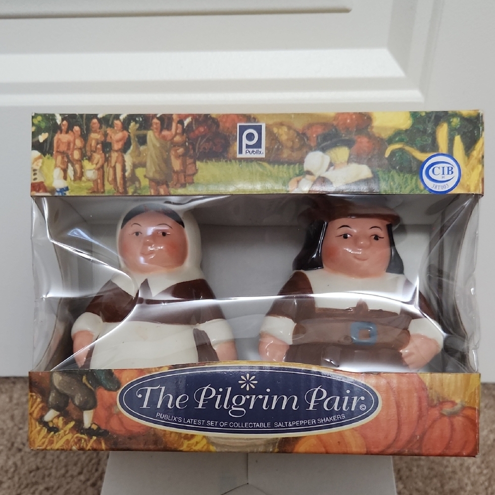 Pilgrim Pair Salt and Pepper Shakers